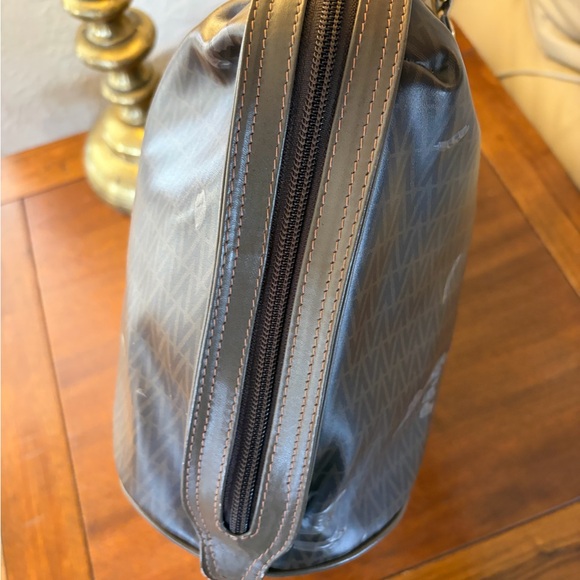 Valentino Boston satchel Gray zippered Handbag vintage - Picture 5 of 11